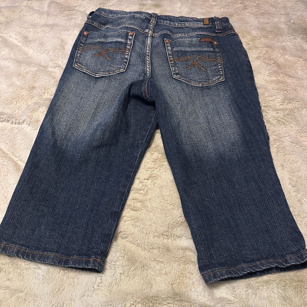 Vintage Y2K ZD Premium Women’s Size 14 Denim Jorts / Bermuda Shorts Mid-rise - Picture 3 of 10